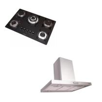 Kit Cooktop 5 bocas + Coifa Inox 90cm Nardelli Alumínio lavavél