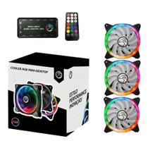 Kit Cooler 3 Fan Rgb Gamer Bpc