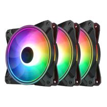 Kit Cooler Deepcool Fan Cf-120 Rgb 120Mm Com 3 Unidades