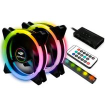 Kit Cooler Fan Com Controle Remoto F7-L600RGB C3Tech
