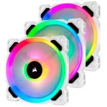 Kit Cooler Fan Corsair Ll120 Rgb Com 3 Fans 120Mm Branco Co-9050092-Ww