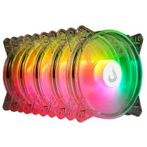 Kit Cooler Fan Gamer 5x Rise Mode Crystal Sound, 120mm, ARGB, Transparente - RM-CS-02-ARGB