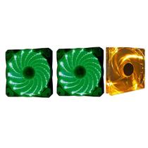 Kit cooler fan ver*2 + lar*1 led 12cm gabinete mitsushiba Kit cooler fan ver*2 + lar*1 led 12cm gabinete mitsushiba