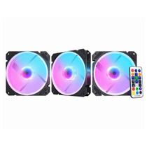 Kit Cooler K-mex Argb Aaca Super Storm II 3 fans + Controle Remoto/gravação