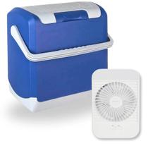 Kit Cooler Termoeletrico 24 L Mini Geladeira 12 V + Ventilador / Luminaria Portatil