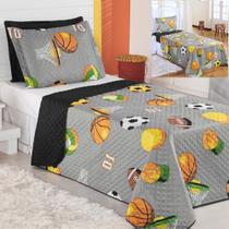 Kit Coordenado Cobre Leito Com Lençol Solteiro Alegria Cáqui Kit Coordenado Cobre Leito Com Lençol Solteiro Alegria Cáqui