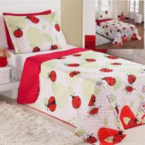 Kit Coordenado Cobre Leito Lençol Solteiro Alegria Vermelho Kit Coordenado Cobre Leito Lençol Solteiro Alegria Vermelho