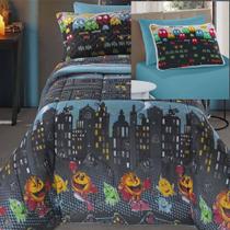 Kit Coordenado Edredom Lençol Solteiro Mymo Game 100% Kit Coordenado Edredom Lençol Solteiro Mymo Game 100%