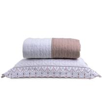 Kit Coordenado Queen Lavive Charlote Dupla Face Rosè