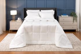 Kit Coordenado Vienna Queen 04 Peças Percal 400 Fios Lavive - Branco Kit Coordenado Vienna Queen 04 Peças Percal 400 Fios Lavive - Branco