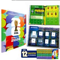 Kit Copa Mundo 2026 Album Original Panini 12 Pacotes De Figurinha Em Estoque Kit Copa Mundo 2026 Album Original Panini 12 Pacotes De Figurinha Em Estoque