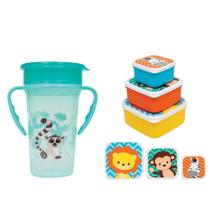 Kit Copo 360 300ml Pote Fun com 3und Buba