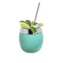 Kit Copo 650ml Coco Alumínio + Canudo Inox Drinks Verde Aniz Kit Copo 650ml Coco Alumínio + Canudo Inox Drinks Verde Aniz