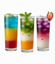 Kit Copo Alto Cylinder 300ml Long Drink Tipo Tubo 12 uni