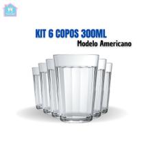 Kit Copo americano 300ml 6 unidades Nadir Figueiredo