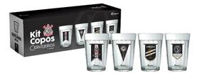 Kit Copo Americano C/ 4un -cerveja corinthians