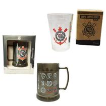 Kit Copo Americano Vidro 190Ml Tradicional + Caneca Gel Kit Copo Americano Vidro 190Ml Tradicional + Caneca Gel