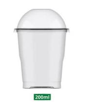 Kit Copo Cristal Bello 200ml com Tampa Bolha com 40 Unidades Plastilânia