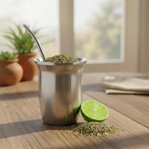 Kit Copo De Alumínio 500Ml E Bomba Tereré Tradicional 19Cm Kit Copo De Alumínio 500Ml E Bomba Tereré Tradicional 19Cm