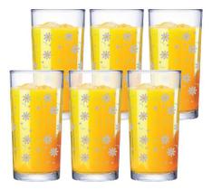 Kit Copo De Vidro Ld Multiuso Margarida 6 Pcs 255ml, Ruvolo