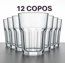 Kit Copo de Vidro resistente 350ml transparente Vitaminas Kit Copo de Vidro resistente 350ml transparente Vitaminas