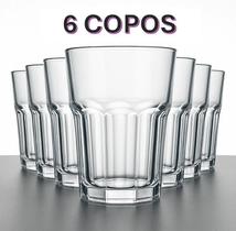 Kit Copo de Vidro resistente 350ml transparente Vitaminas Kit Copo de Vidro resistente 350ml transparente Vitaminas