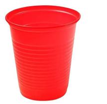 kit Copo Descartável Bio Vermelho 200ml 5 Pacote com 50un Trik Trik
