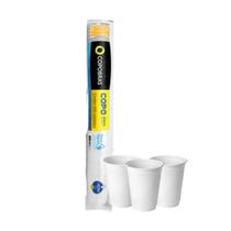 Kit Copo Descartável PP 180ml Branco Copobras Com 1.000 Unidades