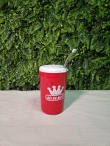Kit Copo e Cuia Tereré Vermelho Rei do Mate