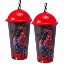 Kit Copo Lanche Infantil Homem Aranha 2 Unidades
