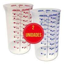 Kit Copo Medidor 2 Unidades Para Receitas 500Ml Graduado Bra