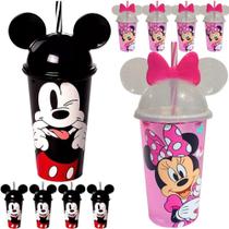 Kit Copo Minnie Mickey Festa Infantil Aniversario 10 Und