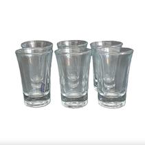 Kit Copo Shot Dose Tequila Cachaça Vodka Licor 6 Unidades Vidro Casablanca 40ml Em Casa Tem