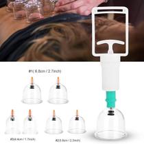 Kit Copo Ventosa Profissional Vacuoterapia 6 Peças