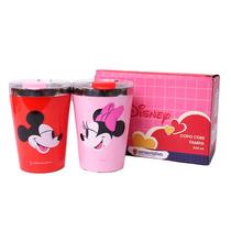 Kit Copo Viagem Snap Mickey e Minnie Namorados Disney 300ml 1026394 - ZonaCriativa