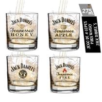 Kit Copo Whisky Jack Daniel's Rocks Vidro 310 Ml Cowboy - 4 Unidades