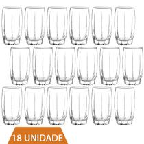 Kit Copos 374 ML Vidro Long Drink Transparente Amadeus 18Un