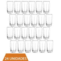 Kit Copos 374 ML Vidro Long Drink Transparente Amadeus 24Un