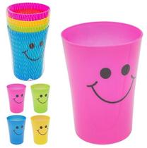 Kit Copos de Plastico Carinha Feliz 380ml Kit Copos de Plastico Carinha Feliz 380ml