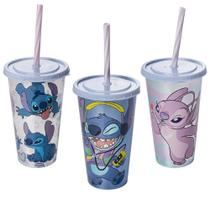 Kit Copos de Refri Stitch 500 ml Sortidos Plasútil