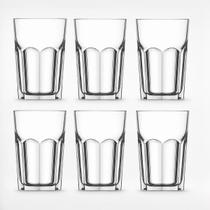 Kit Copos de Vidro Sydney 350ml para Água Suco Drinks e Refrigerante