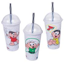 Kit Copos Shake Turma da Mônica 500 ml Sortidos Plasútil Kit Copos Shake Turma da Mônica 500 ml Sortidos Plasútil