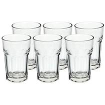 kit Copos Vidro 200ml Suco Água Refri Kit C/ 6pcs Vidro Reforçado