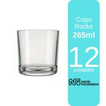 Kit Copos Whisky Bar Rocks Nadir 265ml - 6 ou 12 Kit Copos Whisky Bar Rocks Nadir 265ml - 6 ou 12