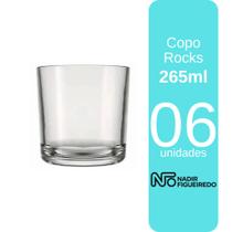 Kit Copos Whisky Bar Rocks Nadir 265ml - 6 ou 12