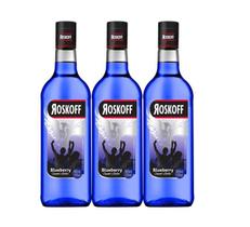 KIT COQUETEL ALCOOLICO ROSKOFF BLUEBERRY 965ml 3UN