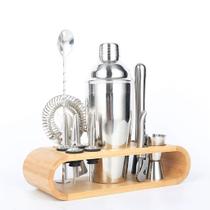 Kit Coquetelaria Completo Profissional 12pcs Barman Inox Caipirinha Coqueteleira Dosador Oásis OIH-2
