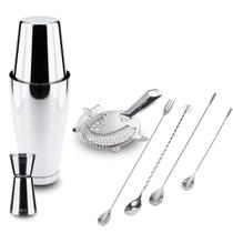 Kit Coqueteleira Boston Acessórios e jogo de Colheres Bailarina