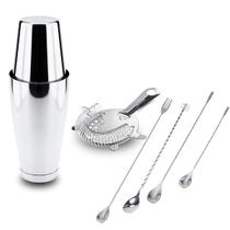 Kit Coqueteleira Boston Coador e Jogo de Colheres Bailarina Kit Coqueteleira Boston Coador e Jogo de Colheres Bailarina