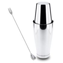 Kit Coqueteleira Boston e Colher Bailarina com Garfo Weck Kit Coqueteleira Boston e Colher Bailarina com Garfo Weck